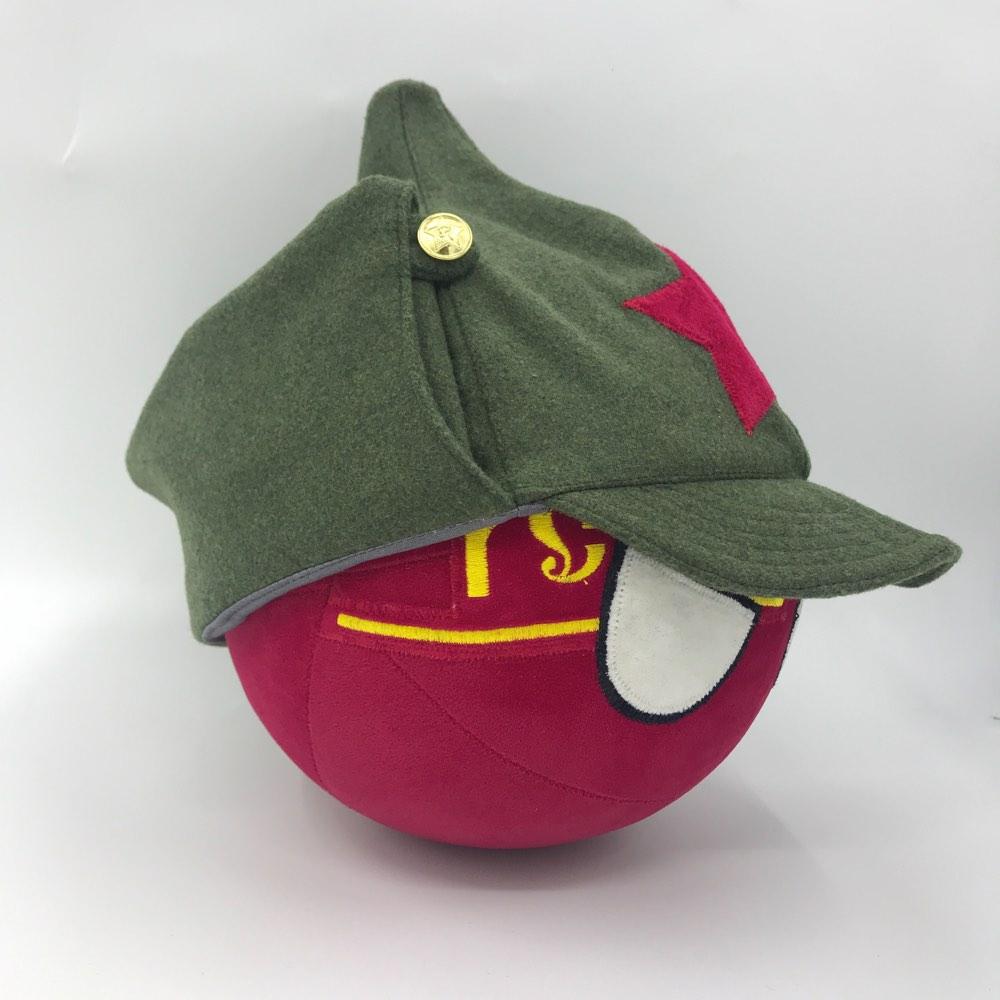 Soviet Russian ball with Budyonny hat Polish ball national ball two-dimensional plush doll periphery