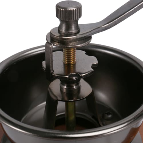 Oikabio Coffee Bean Grinder, Wooden Manual Coffee Grinder, Hand Stainless Steel Retro Coffee Spice Mini Burr Mill with Ceramic