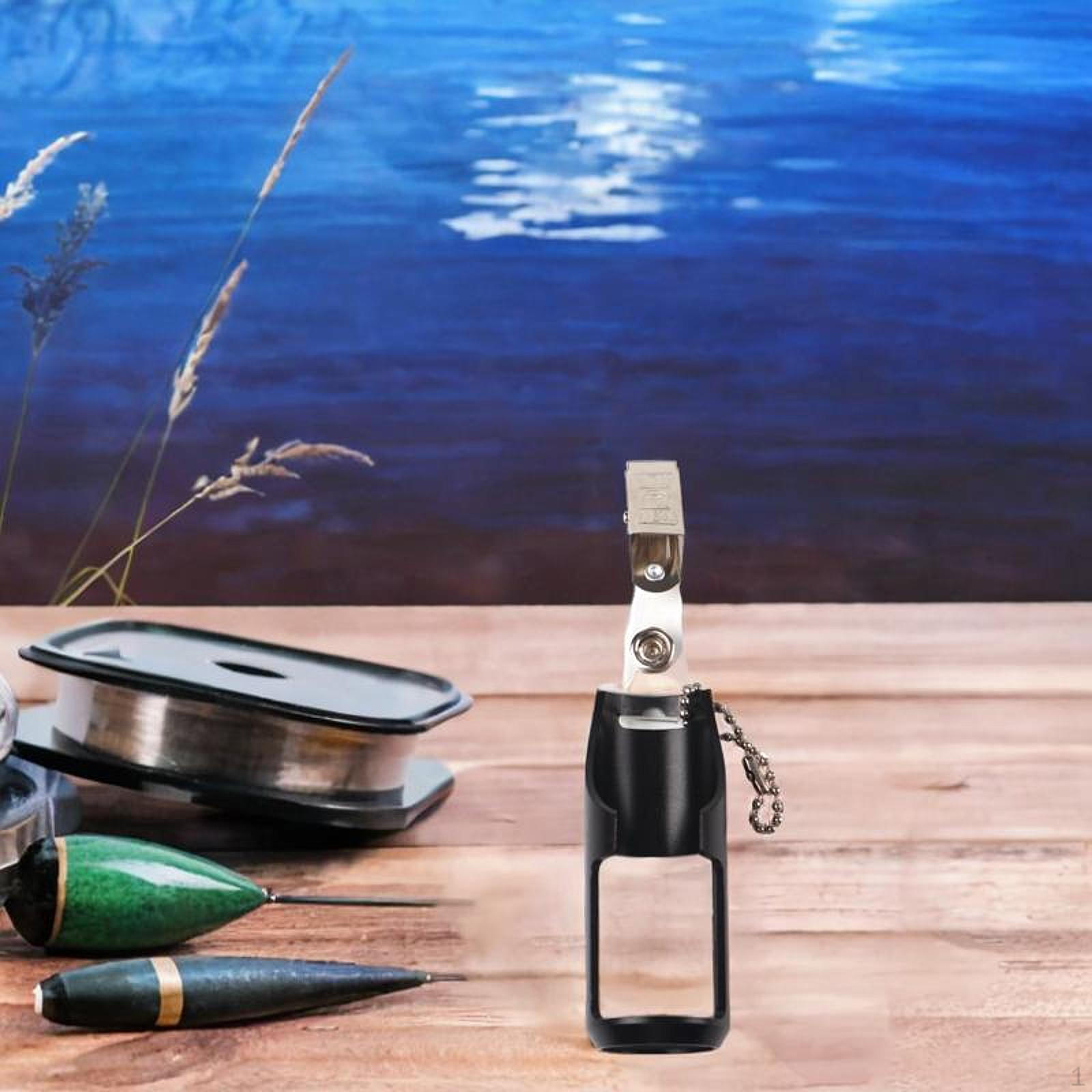 

Держатель для бутылки для нахлыстовой рыбалки, Аксессуар для начинающих рыболовов, Крепится к жилету, Практичный чёрный