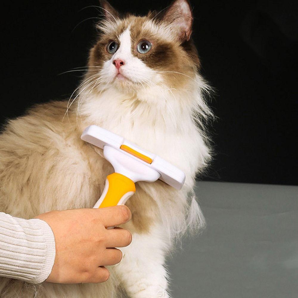 Anti Knotting Pet Hair Remover Stainless Steel Cat Grooming Comb Pet Thinning Comb  Cat Care