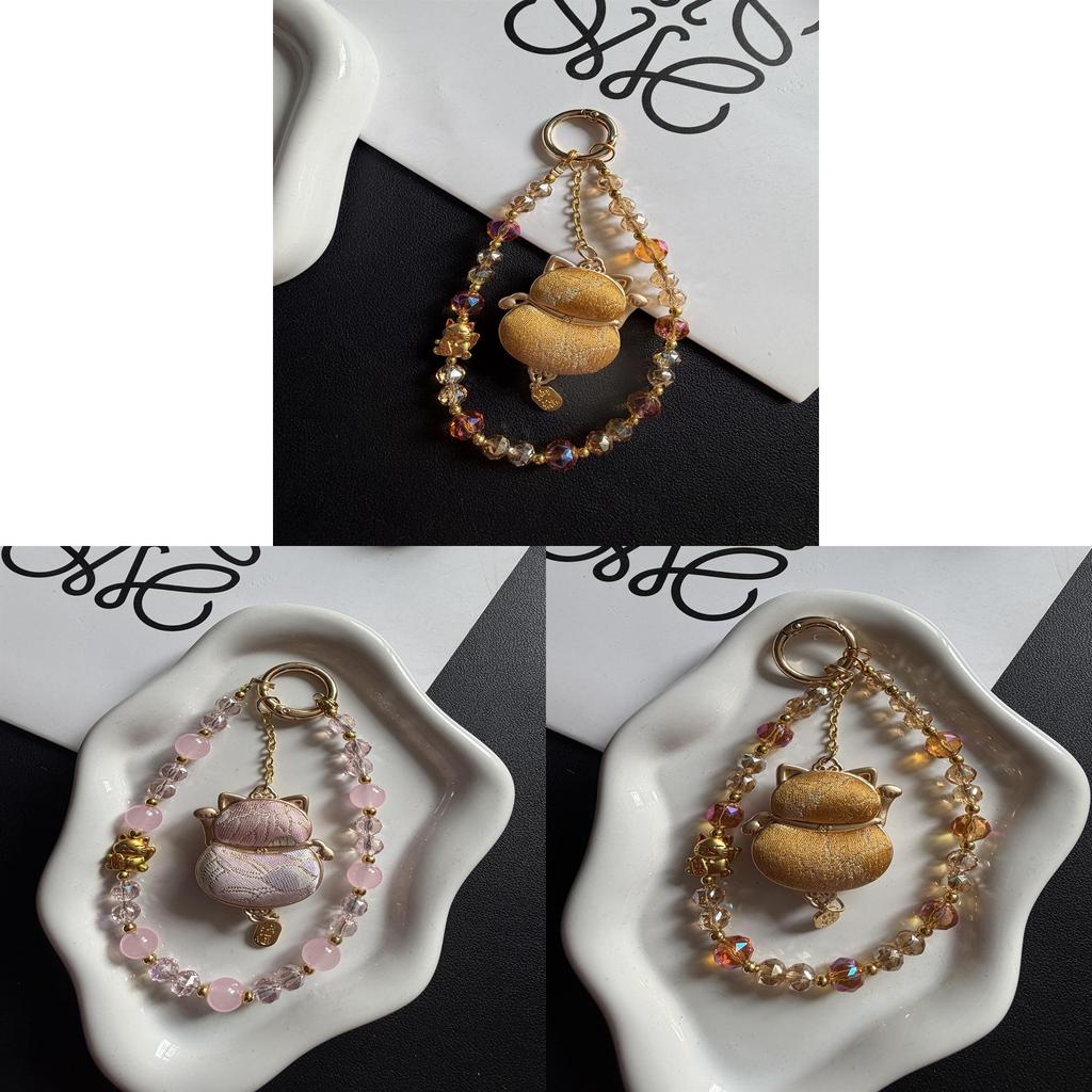 Handcrafted Art Collectible Mobile Phone Lanyard With Crystal Beads For Men And Women
