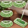 4 Reusable Mop Pads with High Water Absorption and Ultra-fine Fiber Cleaning Pads That Can Firmly Adhere To Most Standard Mops