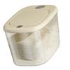 Rice Storage Container Multipurpose Large Capacity Food Grade Rice Storage Bin for Kitchen Cream White L