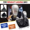 Für Renault/Laguna MK3 2007-2014 PU 6 Geschwindigkeit Manuelle Getriebe Schaltknauf Leder Hebel Shifter Hand Ball 2008 2009 2010 2011 2012 2013