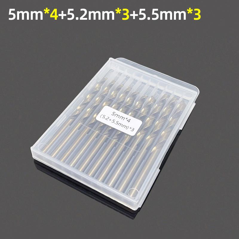 1 MM-13 MM Kobalt Schnellarbeitsstahl Spiralbohrer Loch M35 Edelstahl Werkzeugsatz Die gesamten Bodenmetall-Reibahlen-Werkzeuge