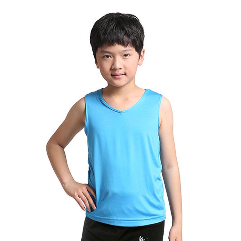 Boys' Latin Dance Performance Tops: Long & Short Sleeve Training Wear for Summer & Autumn Competitions & Exams