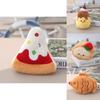 Cartoon Food Plush Keychain With Pp Cotton Filling For Kids Room Decor