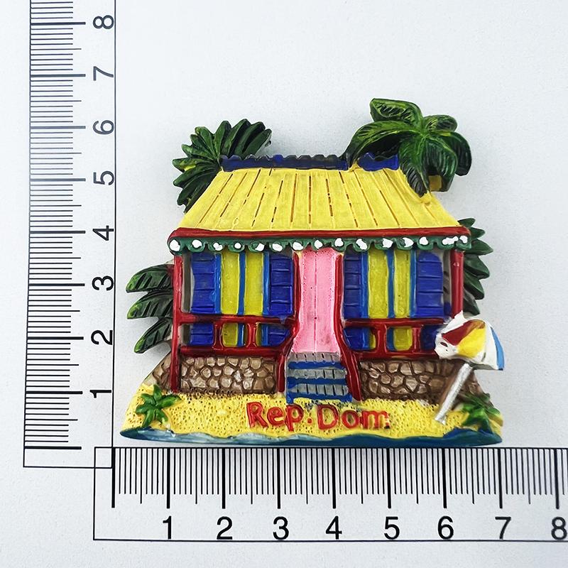 Dominikanische Republik Kühlschrankmagnete Kreativ Meerblick Haus Reise Souvenirs Kühlschrankaufkleber Heimdeko Hochzeitsgeschenke