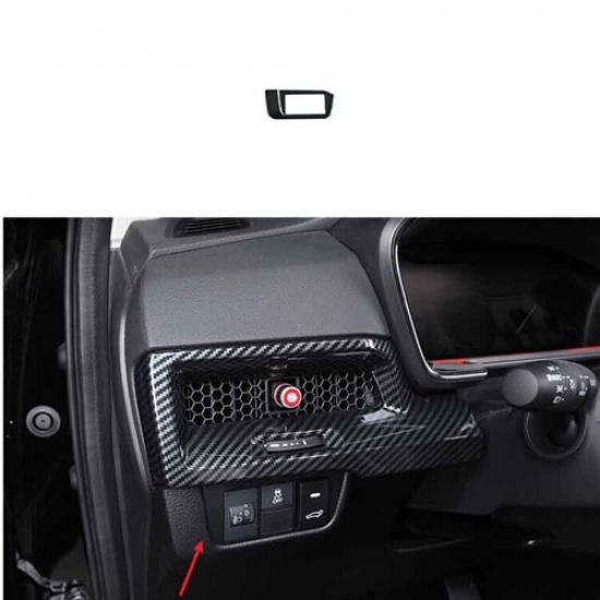 -2024 For Honda CR-V Carbon Fiber Steel Headlight Switch Control Frame Trim