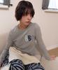 Beibibeullunideuljeu Bbn Applique T-Shirt Melange Gray