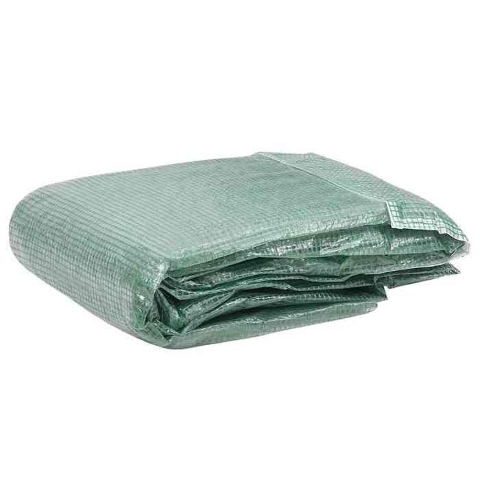 VidaXL CouVerture de remplacement de serre (18 m²) 300x600x200 cm Vert