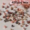 400pcs mixed color small square CCB plastic spacer beads with 1.4mm holes, used for jewelry making