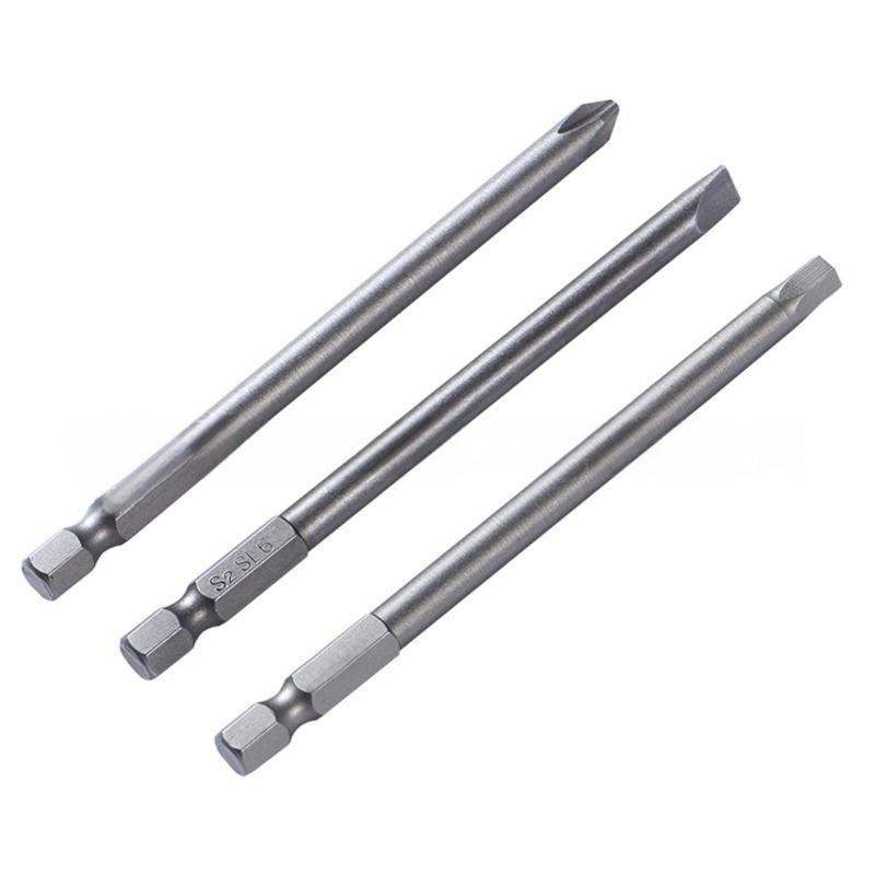 10Pcs Magnetic Screwdriver Set Batch Head Steel Slotted Screw Driver Bit Car Repair Electric Drill Power Tool