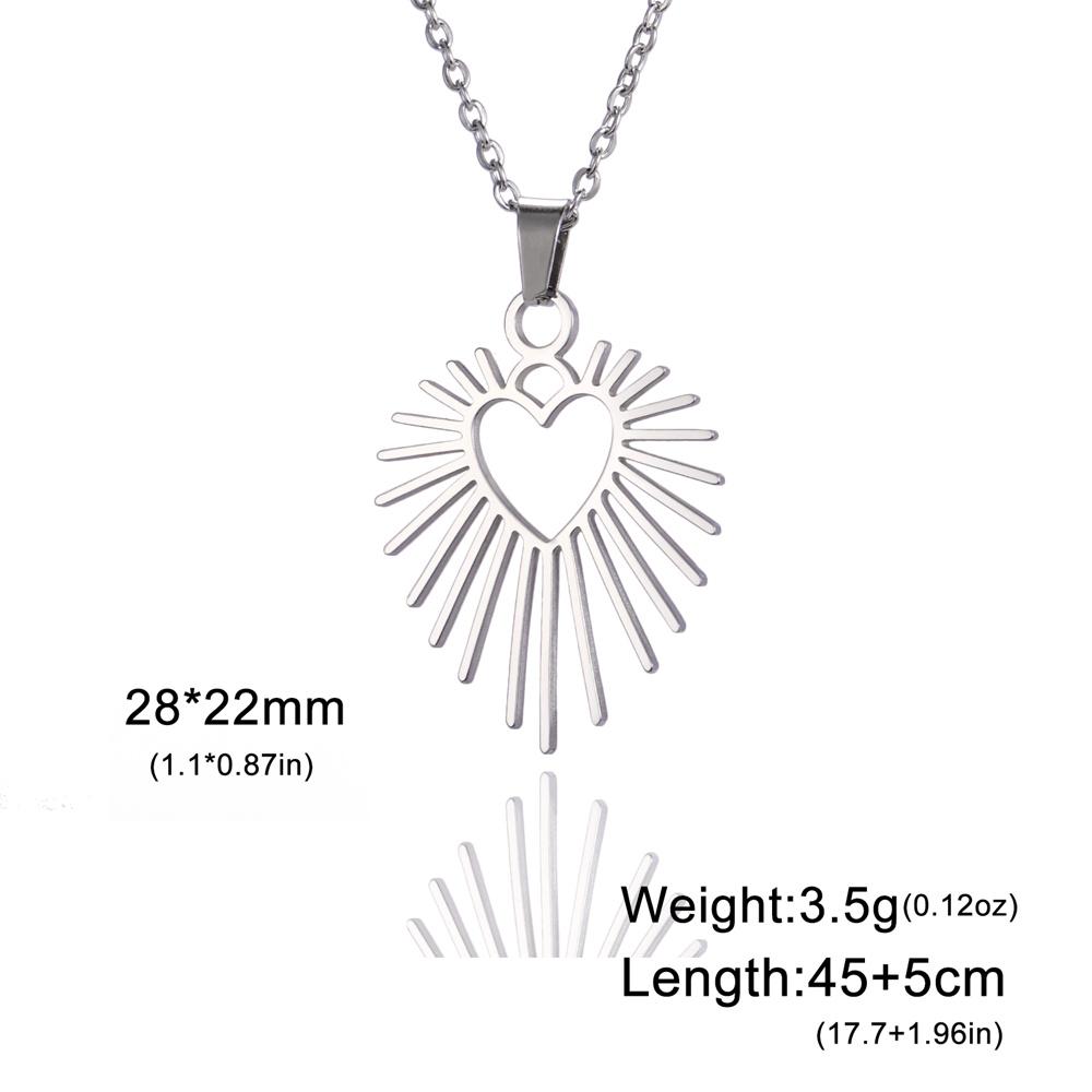 

My Shape Heart Love Pendant Necklace for Women Stainless Steel Charms Snake Chain Choker Chain Cute Dainty Jewelry Gifts Wedding 40cm