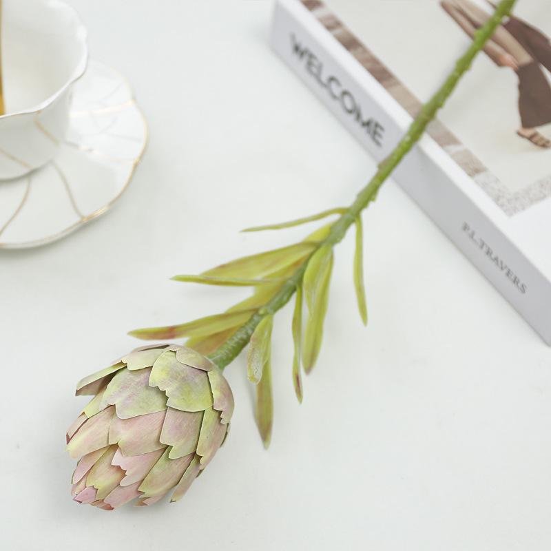 

56СМ Артишок Фрукт Искусственное Растение Домашний Интерьер Гостиная Прихожая Декоральная Цветочная Композиция Декоративный Цветок розовый зеленый