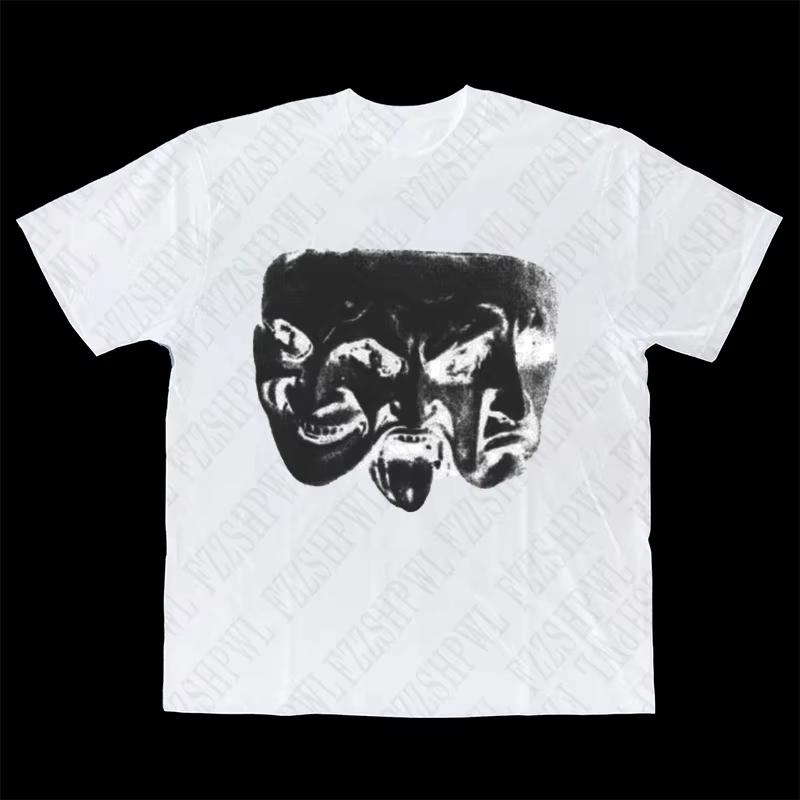 

Goth Print Cotton Men s T-shirt Harajuku American Style High Street Rock Grunge Hip Hop Streetwear Loose Comfortable Casual Tops 4XL