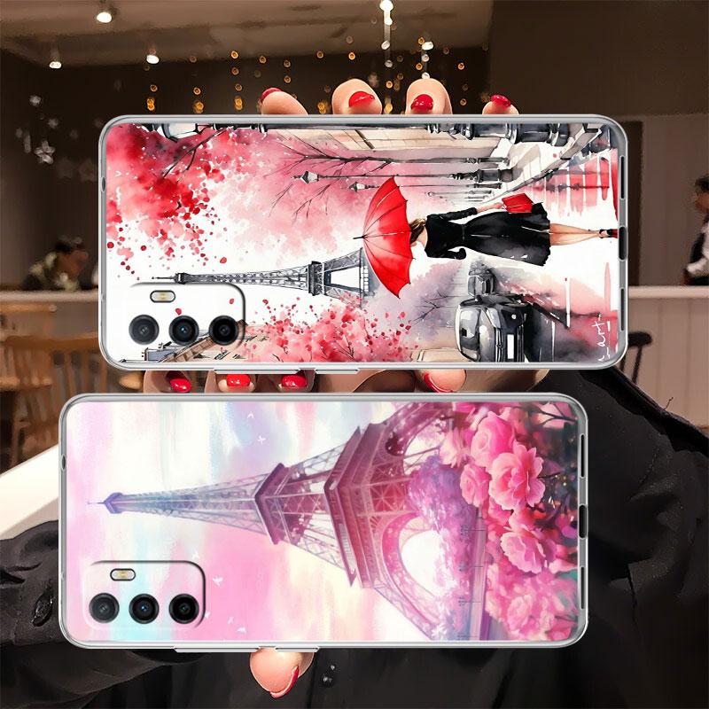 IK52 Paris Eiffel Tower Case for Motorola E13 E15 E20 E22 E22I E22S E30 E32 E40 E7 E7I G Plus Power Play Stylus G22 G14