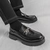 Men's Shoes Large Size British Style Business Leather Shoes Men's Versatile Leather Shoes Men's Foot Platform Loafers