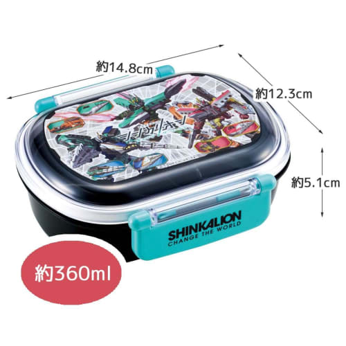 Skater Children's Lunch Box, 1 Tier, 360ml, with Core (Side Dishes Container), Dome Shape, Fluffy Kids Lunch, Antibacterial Treatment, Made In Japan,