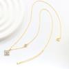 New Hot-Selling Fashion 14k Gold-Plated Sterling Silver Boutique Lucky Four-Leaf Clover Pendant Necklaces