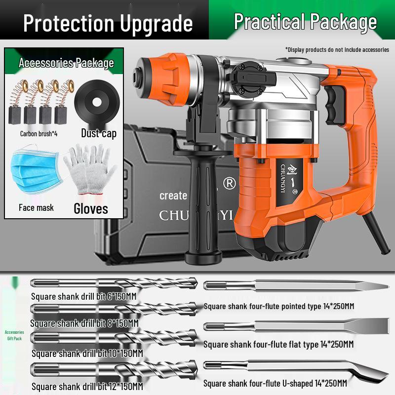 Chuangyi High-Power Multifunctional Electric Hammer and Impact Drill for Wood and Concrete Drilling