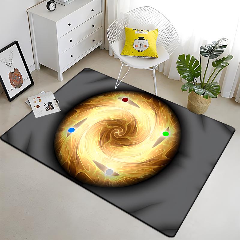 Chinese Five Elements Tai Chi Eight Diagrams Carpet Living Room Children's Carpet Home Decor Carpet Door Mat Rugs for Bedroom