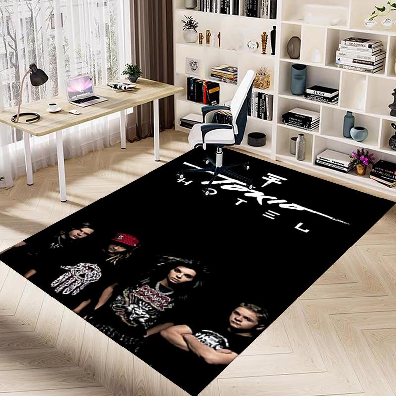 Tokio Hotel Band Carpet For Playroom Bedroom Living Room Sofa Home Decorkids Game Area Rug Nonslip Floor Mat