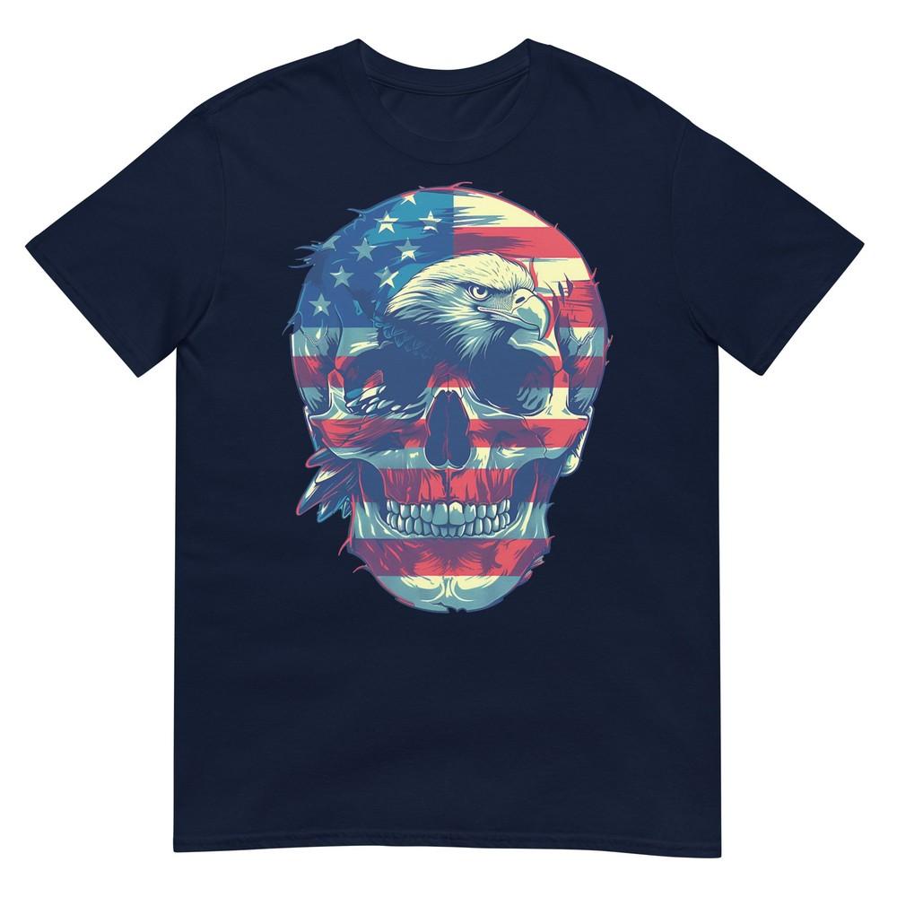 Grunt Patriotic American Bald Eagle Rock Style Tshirt S