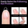 100Pcs Short Almond Half Matte Nail Tips Soft Gel Nail Tips Glossy Full Cover False Nail Tips For Acrylic Nails Manicure Salon H