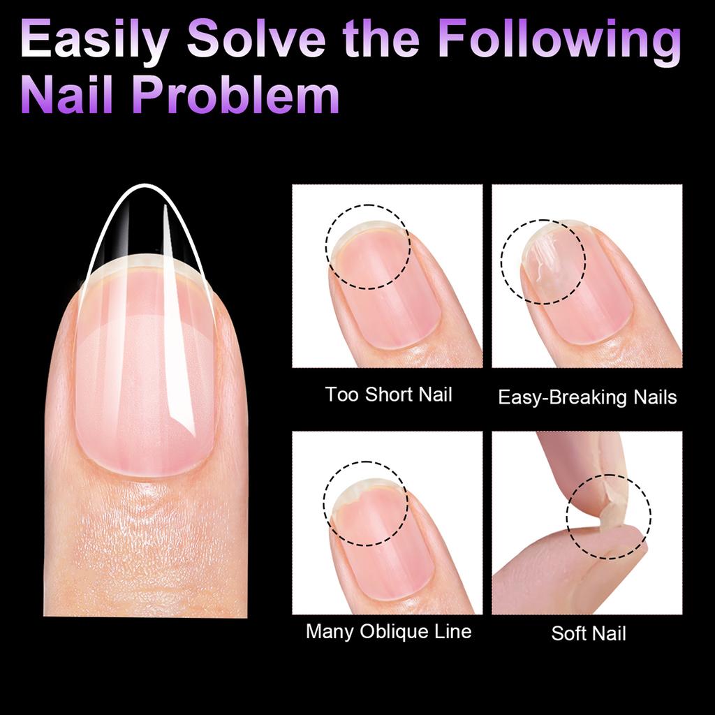 100Pcs Short Almond Half Matte Nail Tips Soft Gel Nail Tips Glossy Full Cover False Nail Tips For Acrylic Nails Manicure Salon H
