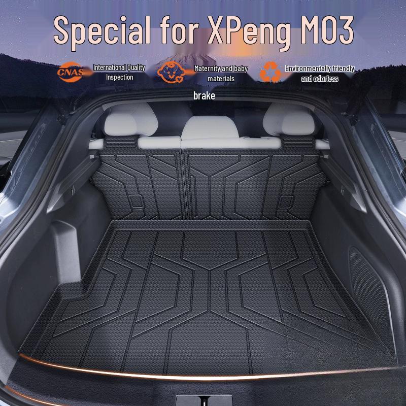 Xiaopeng M03 Trunk Mat: Fits 26 Models, Front/Rear TPE, G6/G7/P7+ Compatible Premium TPE Lower Cargo Mat