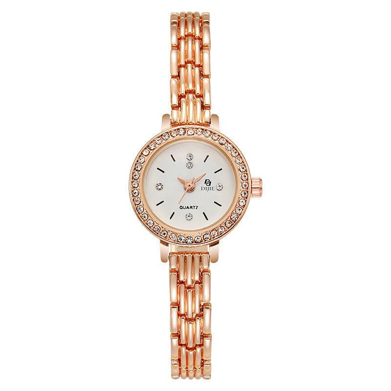 Japanese Simple Bracelet Watch Female Student Lady Exquisite Diamond Set Casual Trend Quartz Watch