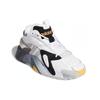 Adidas Originals STREETBALL J Slip Resistant Abrasion Resistant Low top Children's Basketball Shoes Gray White Sneakers EE8303
