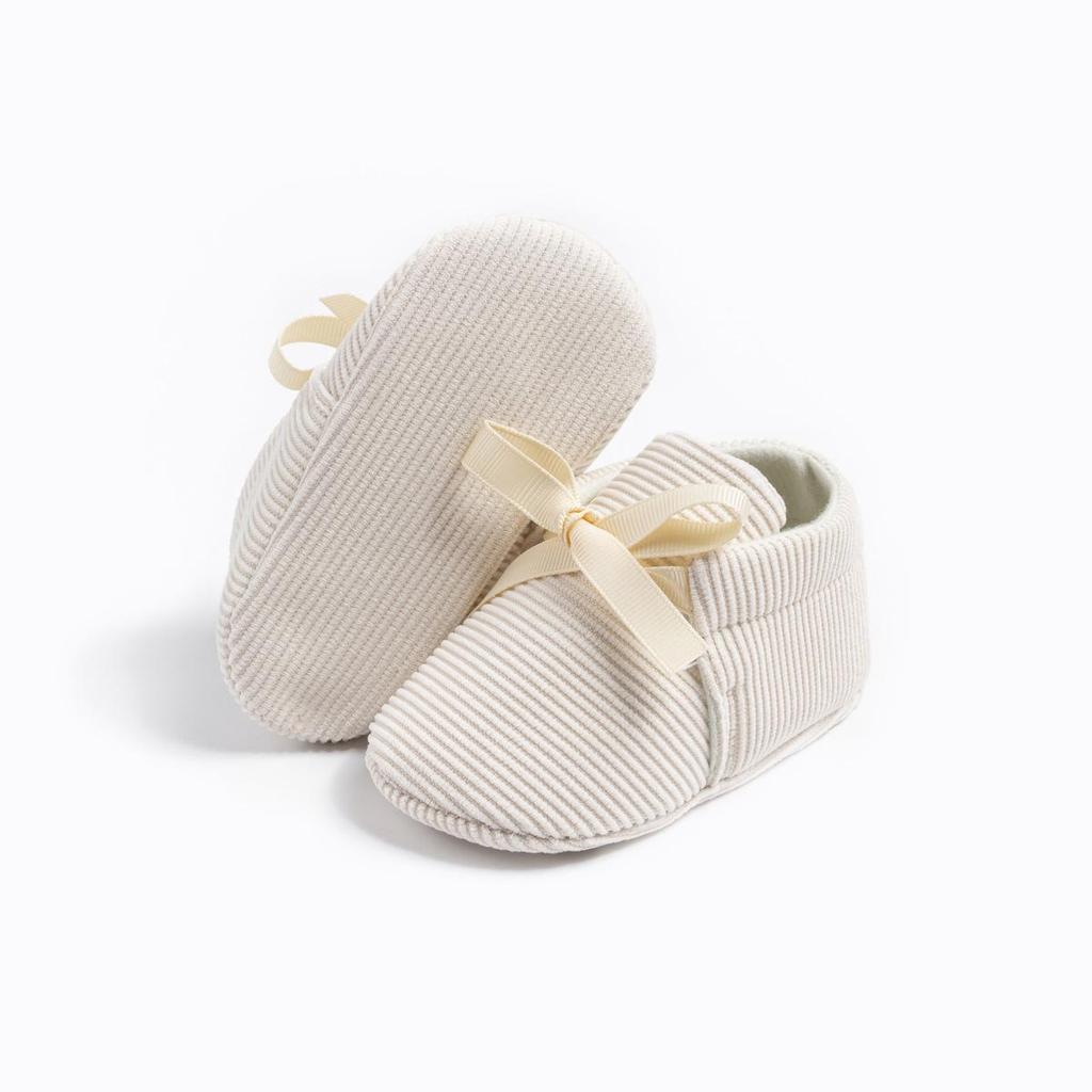 New Striped Moccasins: Non-Slip Casual Shoes for 0-1 Year Olds