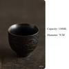 Chinese Kung Fu Tea Brewing Cup, Ceramic Retro-style Design, Solid Color Appearance, Household Anti-scald Tea Brewing Cup