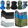 Unisex Cycling Face Mask & Sunscreen Headscarf with Ice Sleeves Set for Outdoor Sports