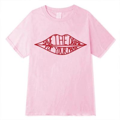 Friends Tv Show Print 100% Cotton T Shirt Rachel Save The Drama for Your Mama Unisex Women T-Shirt Kawaii Tops Unisex Unisex