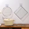 A84X-Stainless Steel Trivet Set Of 3 For Hot Pots/Pans Square & Round Dishwasher Trivets