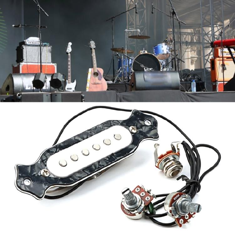 Prewired 6-String Guitar Pickup Soundhole Prewired Active Pickup Guitar Part