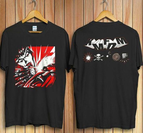90s Industrial Rock Tee – KMFDM Hardcore Band Shirt 2-Sided