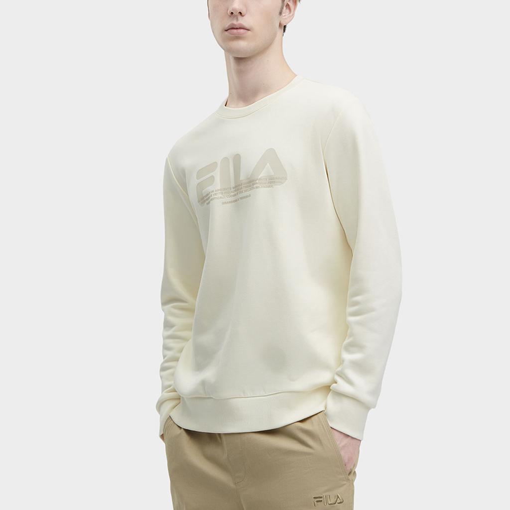 New FILA Sweatshirt Men's Feather Soft White F11M349213F-IV