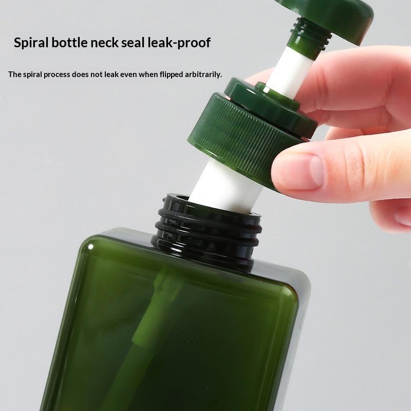 100-650Ml Square Bathroom Soap Dispensers Refillable Shampoo Shower Gel Holder Portable Travel Dispenser Empty Bath Pump Bottle