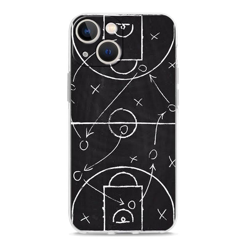 Transparent Phone Case Cover for iPhone 17 16 15 14 13 12 11 Pro Max Plus 17 AIR Soft TPU Bag Football Basketball Tactical Board