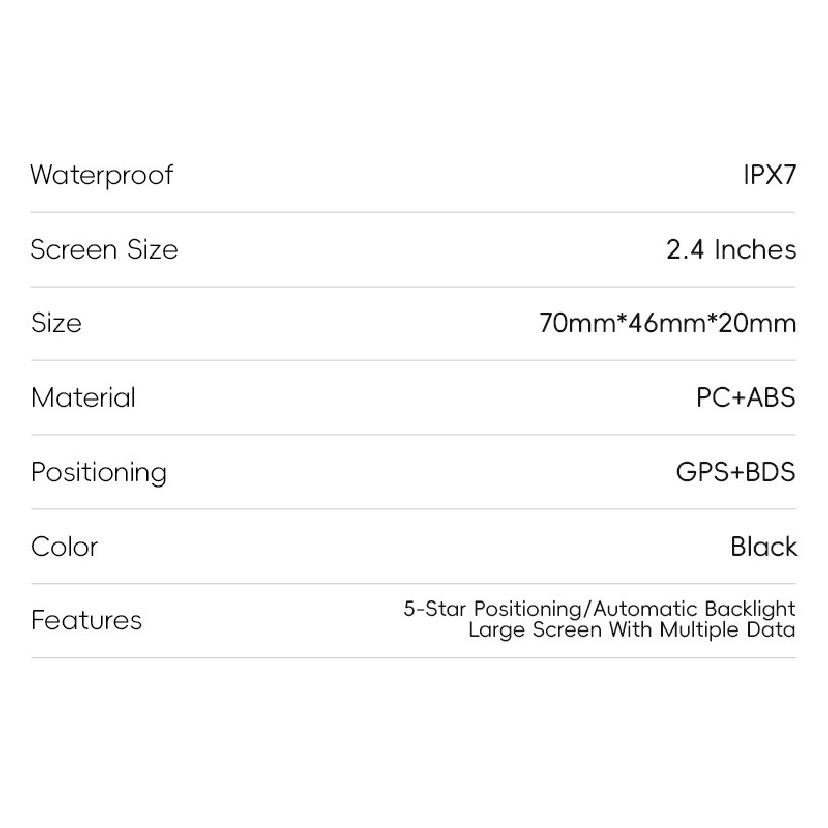 WEST BIKING Computadora Inteligente GPS para Bicicleta Pantalla Grande Velocímetro Inalámbrico para Ciclismo IPX7 Impermeable Ligero Odómetro de Bicicleta