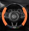 Car Steering Wheel Cover For Jeep Wrangler Patriot Commander Gladiator Renegade Grand Cherokee Compass Wagoneer Keychain