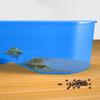 Stable Reptile Feeding Box with Basking Platform High Transparency Turtle Breeding Box with Rest Diving Crawling Incubation Area Aquarium Supplies