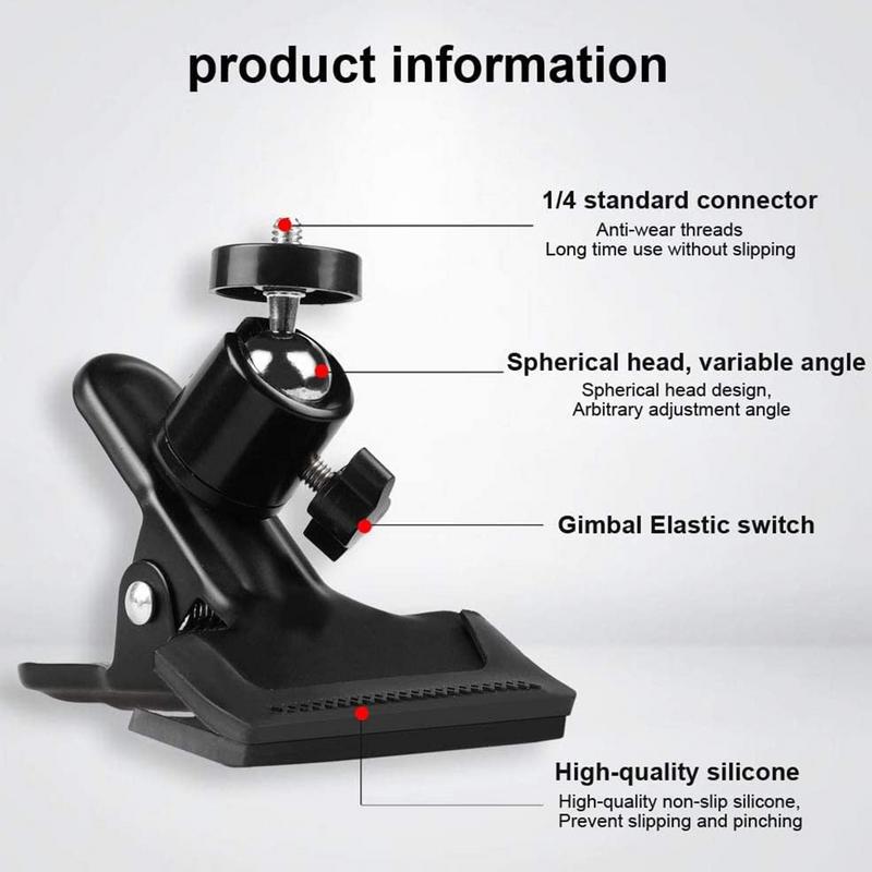 Guitar Head Clip 360 degree rotating Mobile Phone Holder Portable Live Broadcast Bracket Clip Guitar Accessories for Musicians