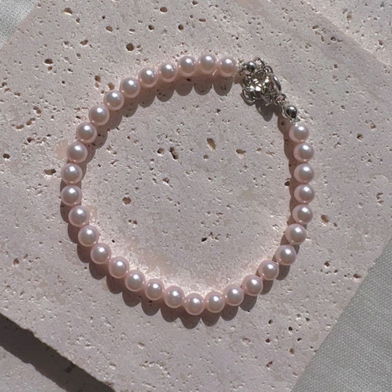 KIETIMOOR Pink Moor Pearl Bracelet (Silver925) Pink Moor Pearl Silver Bracelet