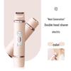Dual-Head Electric Women's Hair Removal Shaver & Trimmer for Body and Pubic Hair
