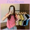 Summer Women T Shirt With Color Block Design And Polyester Fabric For Casual Wear